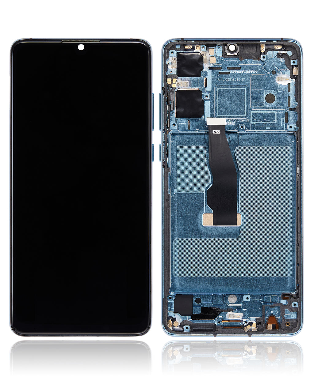LCD-Display mit Rahmen für Huawei P30 (Aftermarket: Incell) (Aurora)