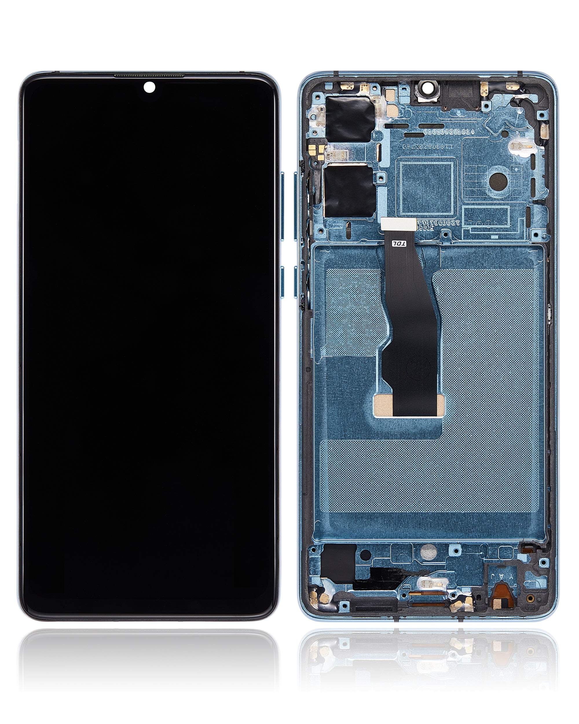 LCD-Display mit Rahmen für Huawei P30 (Aftermarket: Incell) (Aurora)
