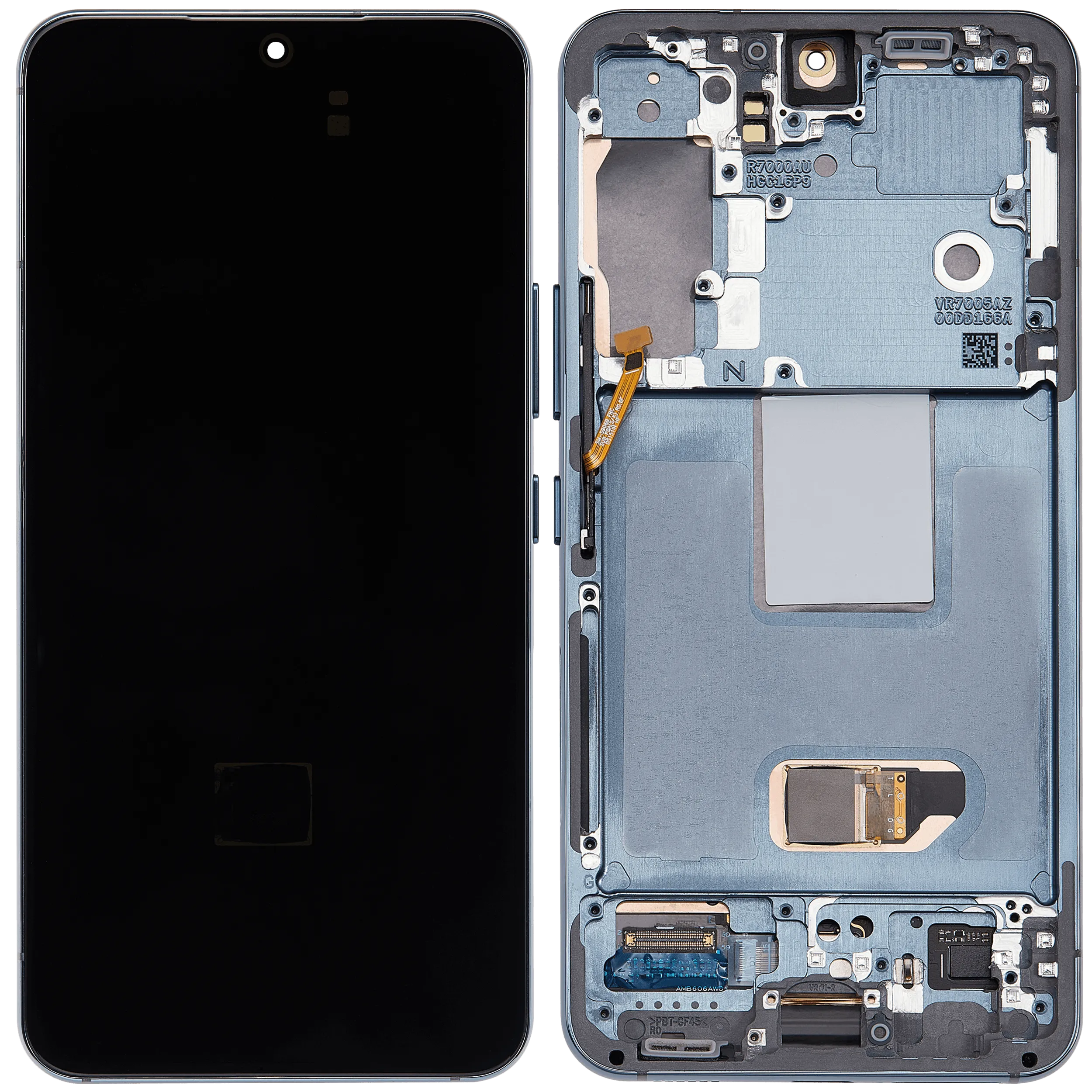 OLED-Display mit Rahmen für Samsung Galaxy S22 5G (US & International) (Aftermarket Plus) (Grün)