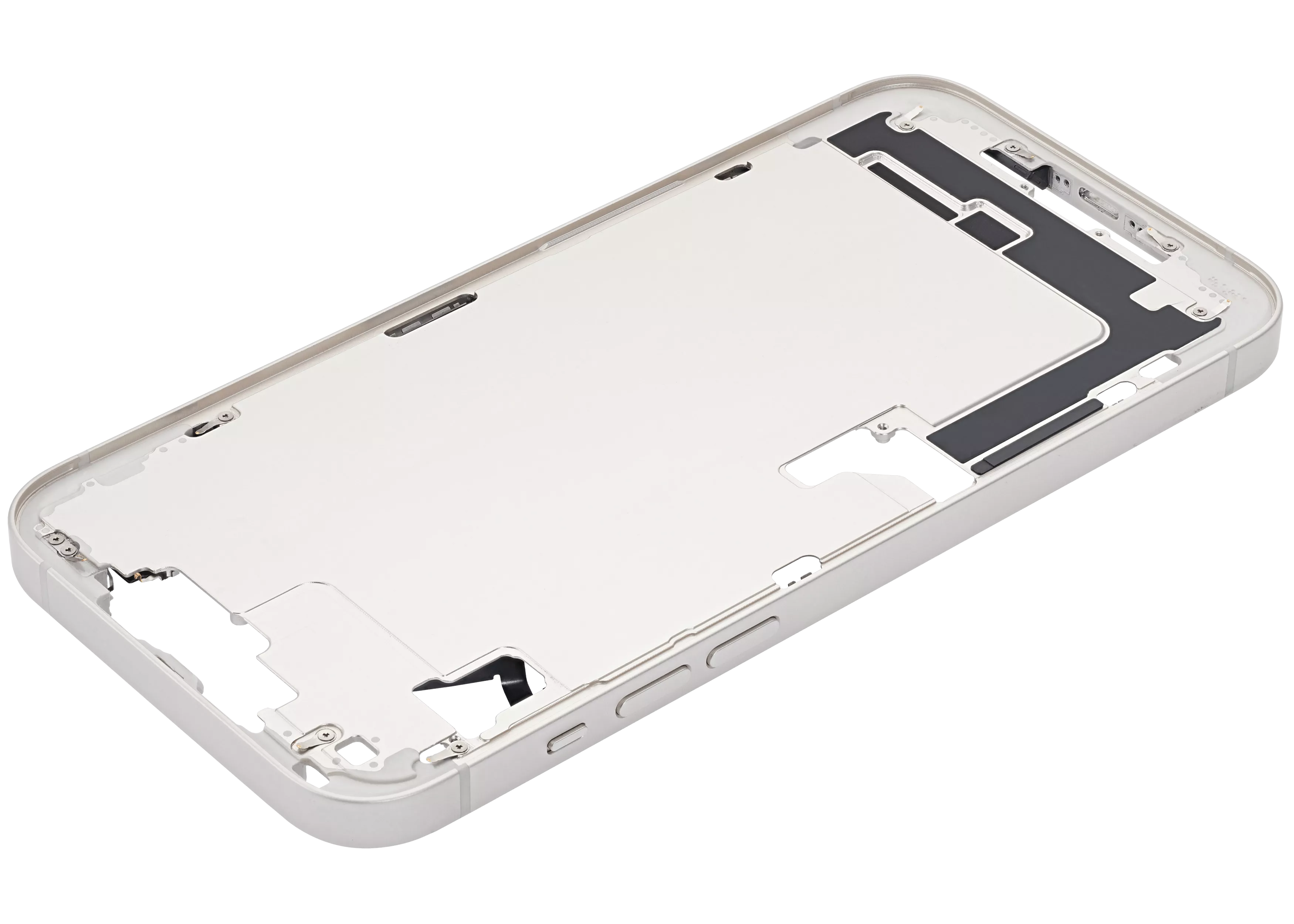 Midframe/Rahmen mit Small Parts für iPhone 14 Plus (US-Version) (gebrauchter OEM-Ausbau, Qualität C) (Starlight)