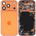 Backcover/Rahmen mit Ladebuchse Flex & Small Parts für iPhone 17 Pro (EU / Global Version) (gebrauchter OEM-Ausbau, Qualität C) (Cosmic Orange)