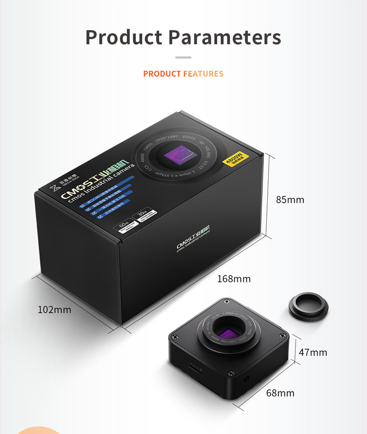 CX3 CMOS Industrial Microscope Camera for C and CS Mounts (110V-220V US Plug) Qianli