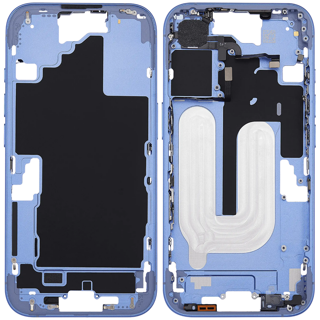 Midframe/Rahmen mit Power And Volume Button für iPhone 16 (US-Version) (Aftermarket Plus) (Ultramarine)