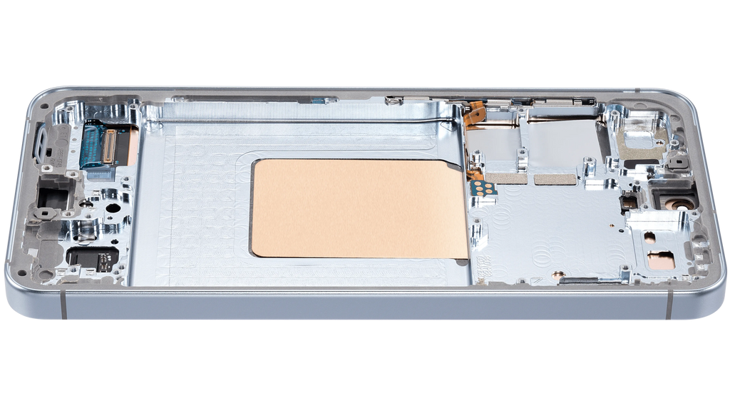 OLED-Display mit Rahmen für Samsung Galaxy S24 5G (US & Internationale Version) (Aftermarket Plus) (Sapphire Blue)