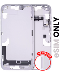Back Cover/Frame with Small Parts for iPhone 14 Plus (US Version) (Used OEM Pull, Quality B) (Purple)