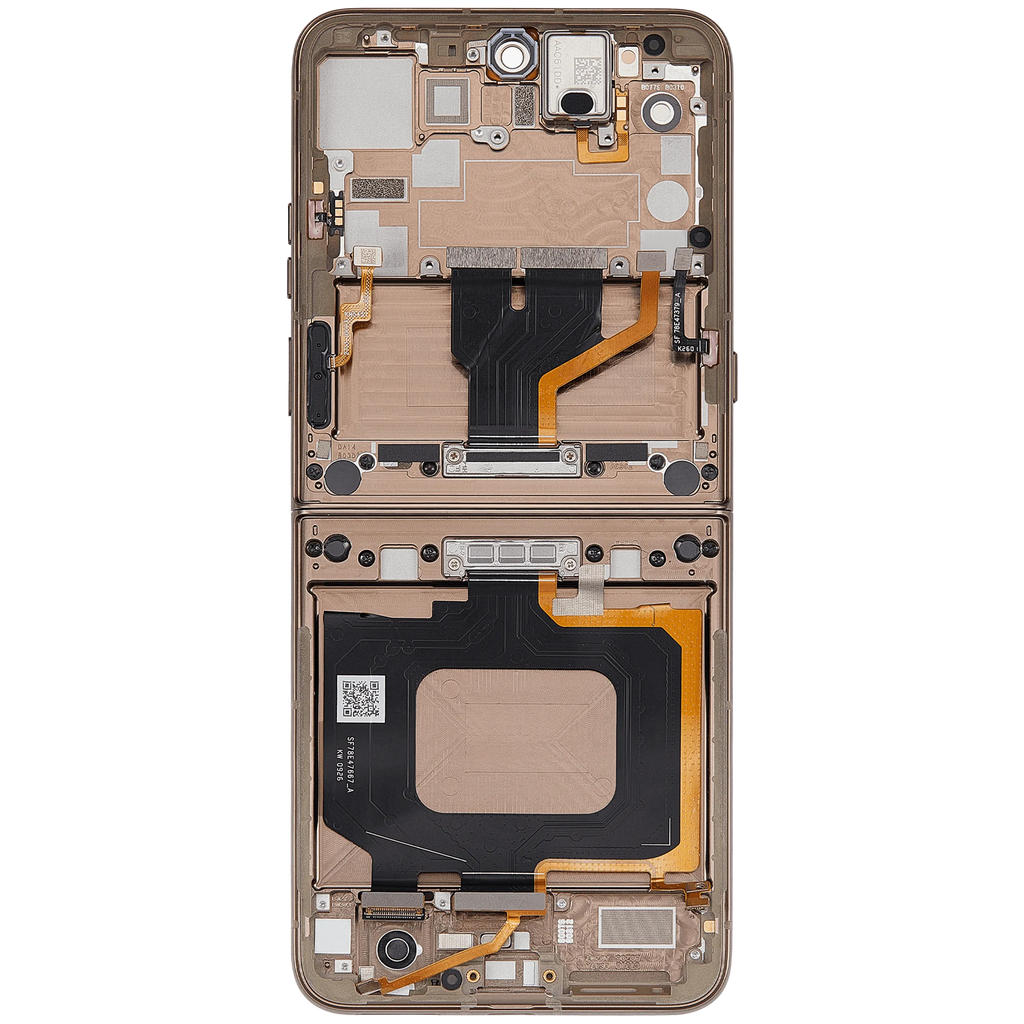 OLED-Display mit Rahmen für Motorola Razr Ultra 2026 / Razr 70 Ultra (XT2655 / 2026) (Refurbished) (Cocoa)