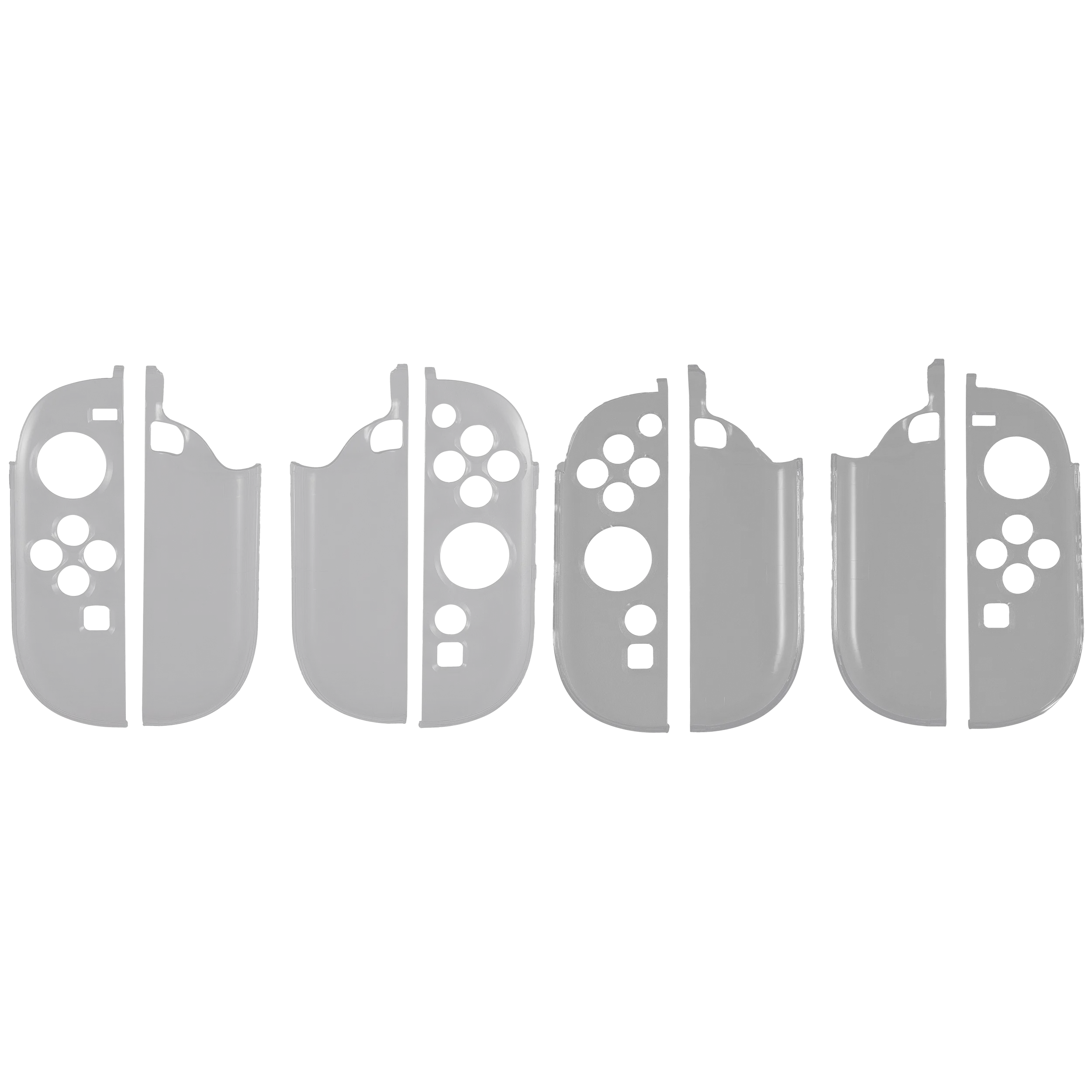Protective Case mit Grip für Nintendo Switch 2 (Clear) (2 piece set)