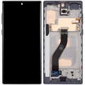 LCD-Display mit Rahmen (Without FingerPrint Sensor) für Samsung Galaxy Note 10 (US & International)(Aftermarket: Incell)(Aura Black)