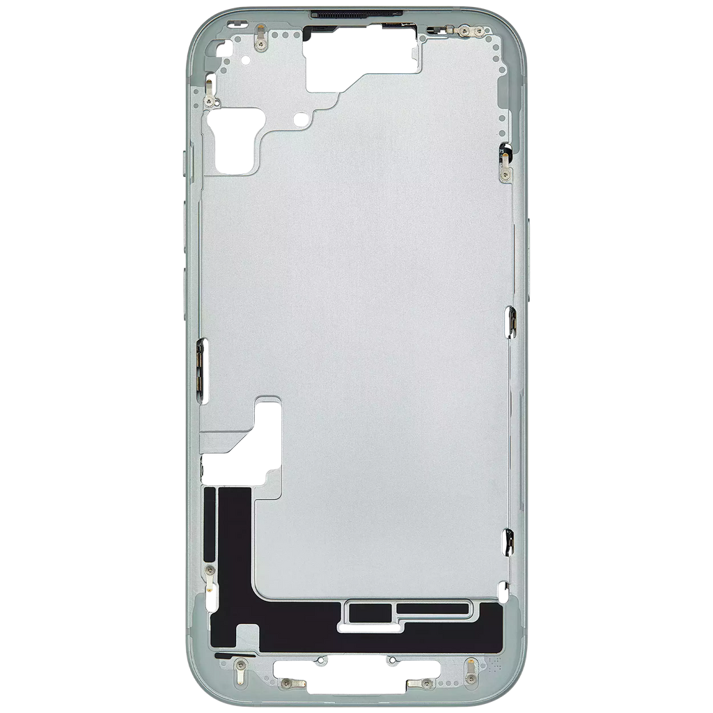 Midframe/Rahmen mit Small Parts für iPhone 15 (EU / Global Version) (gebrauchter OEM-Ausbau, Qualität A) (Grün)