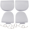 R1 L1 R2 L2 Trigger Buttons with Springs for PlayStation 5 Controller (White, BDM-020) (8-Piece Set)