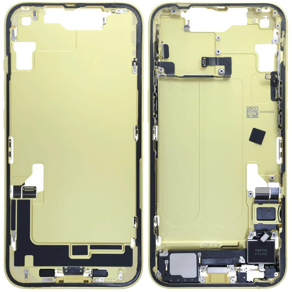 Original Apple-Ausbau A gebraucht – iPhone 14 EU / Global Version Rahmen Gelb