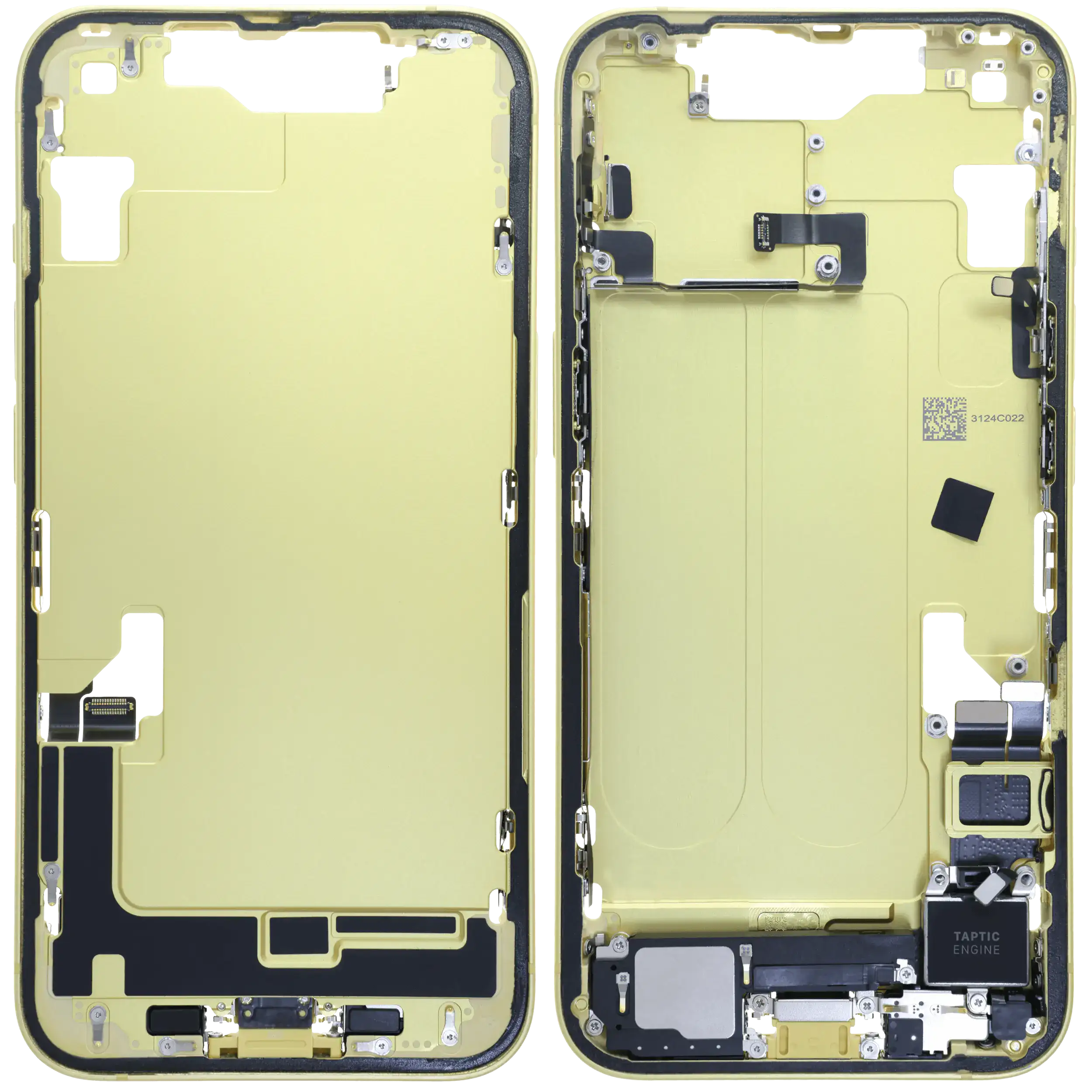 Original Apple-Ausbau A gebraucht – iPhone 14 EU / Global Version Rahmen Gelb