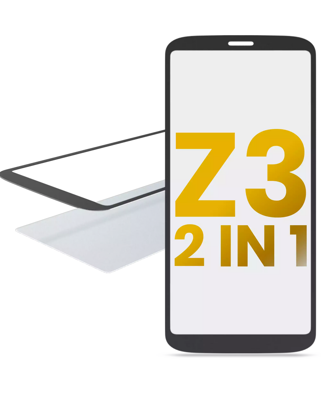 2-in-1 Front Glass with Pre-installed OCA for Motorola Moto Z3 (XT1929-17 / 2018)