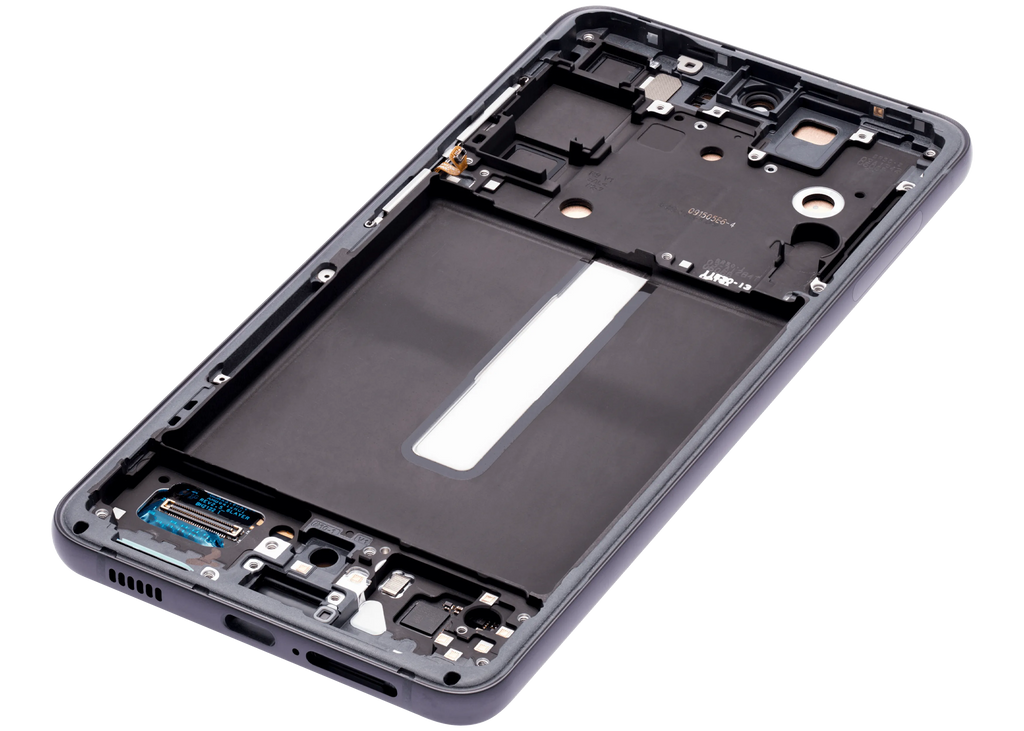 OLED-Display mit Rahmen für Samsung Galaxy S21 FE 5G (US & Internationale Version) (Aftermarket Plus) (120Hz) (Graphite)