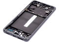 OLED-Display mit Rahmen für Samsung Galaxy S21 FE 5G (US & Internationale Version) (Aftermarket Plus) (120Hz) (Graphite)