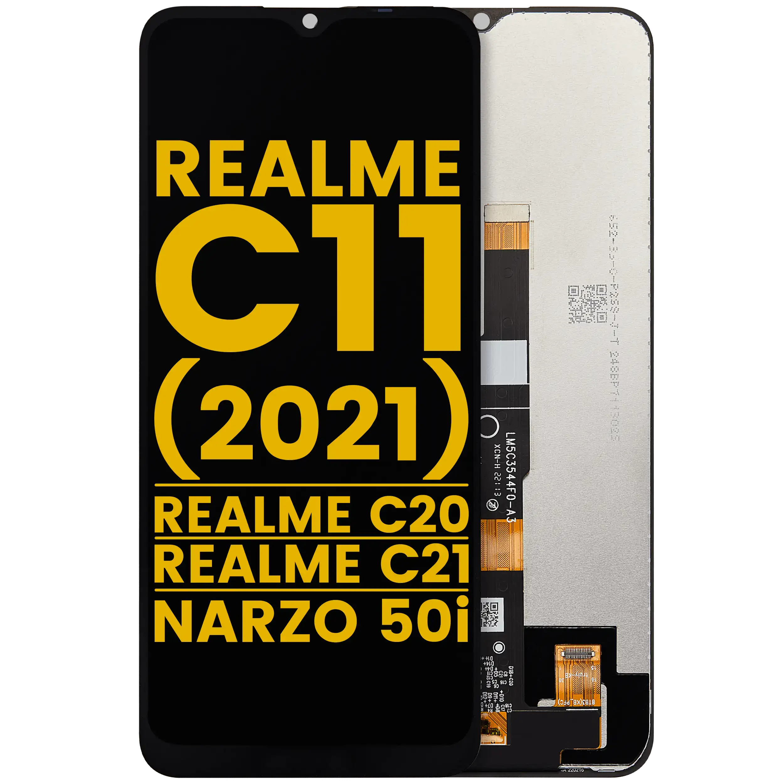 LCD-Display ohne Rahmen für Realme C11 (2021) / C20 / C21 / Narzo 50i (Refurbished) (Alle Farben)