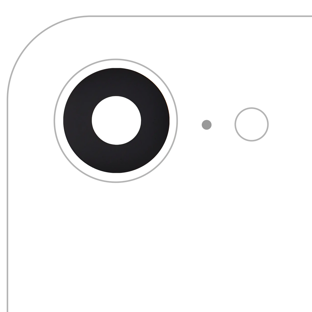 Rear Camera Lens (Glass Only) with Adhesive for iPhone 16e (Premium) (Real Sapphire)
