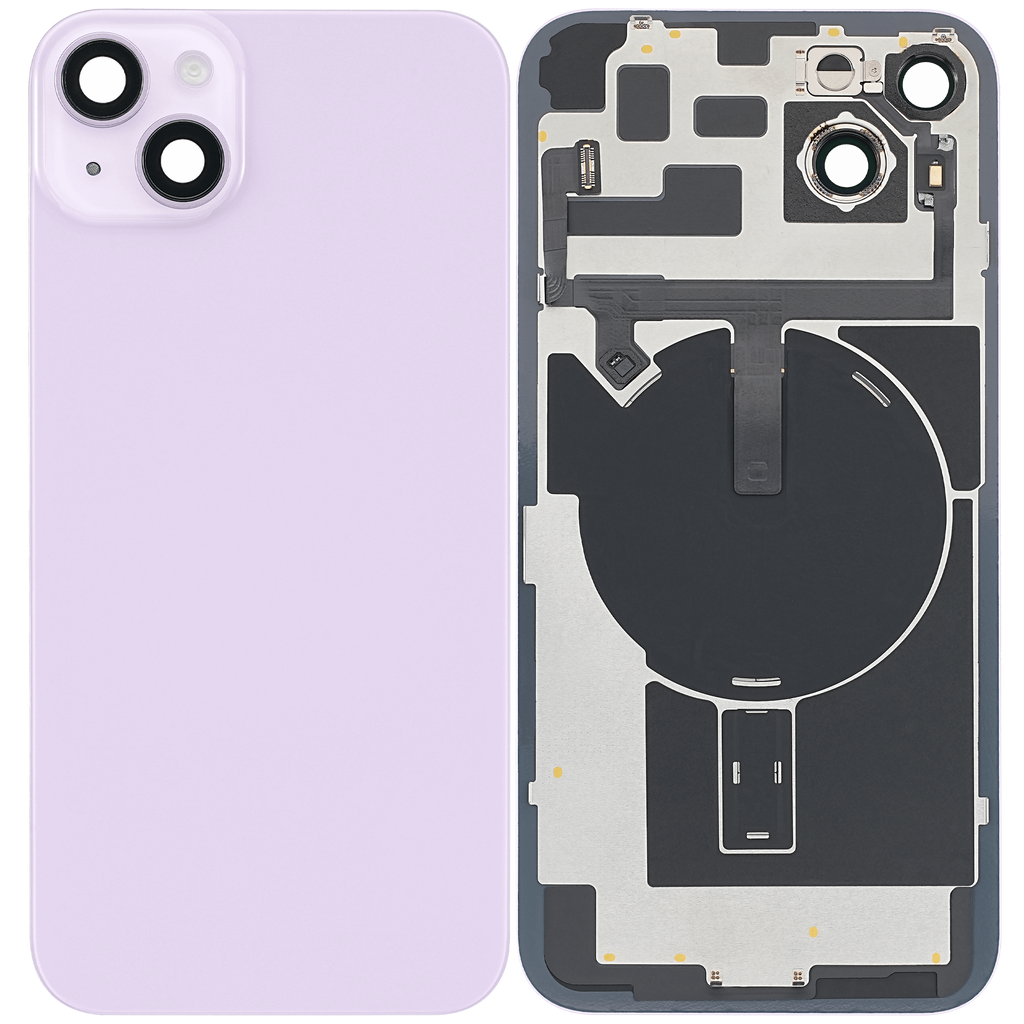 Back Cover with MagSafe Magnet for iPhone 14 Plus (Used OEM Removal, Quality A) (Purple)