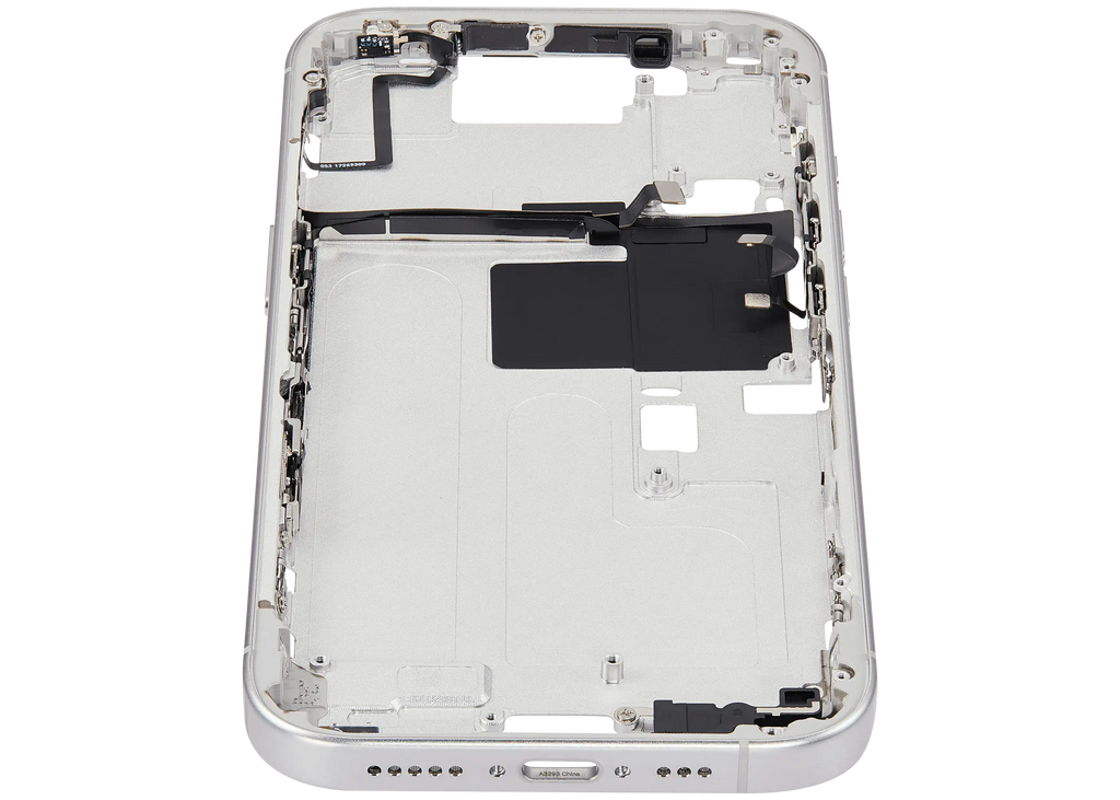 Midframe/Rahmen mit Power And Volume Button für iPhone 16 Pro (EU / Global Version) (Aftermarket Plus) (Weiß Titanium)