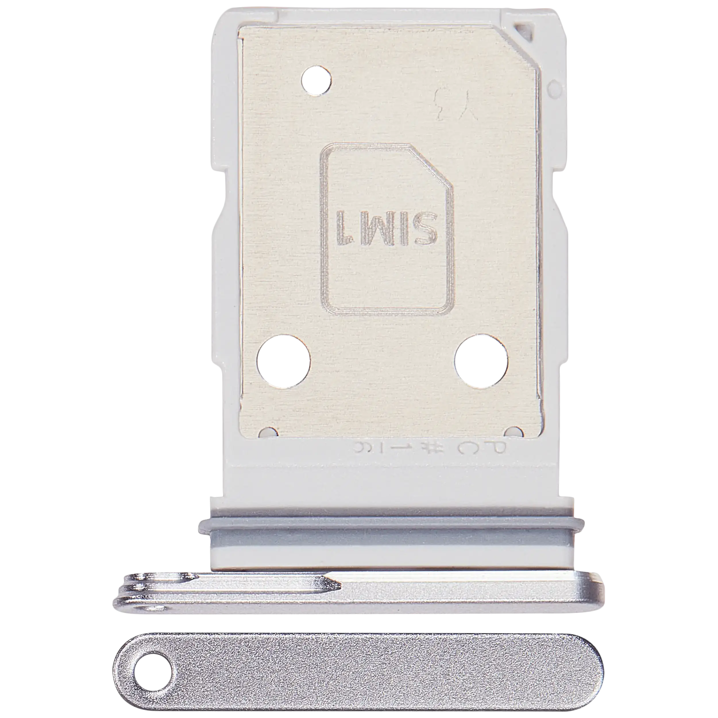 Dual Sim Card Tray für Samsung Galaxy S26 (S942) (Silver Shadow)