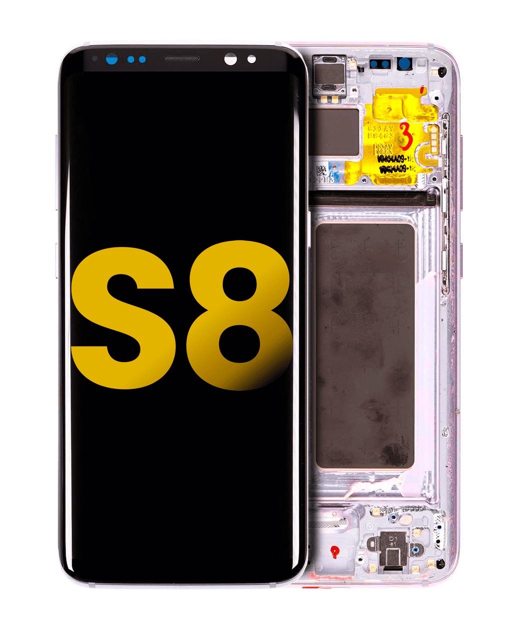 OLED Display with Frame for Samsung Galaxy S8 (Refurbished) (Orchid Gray)