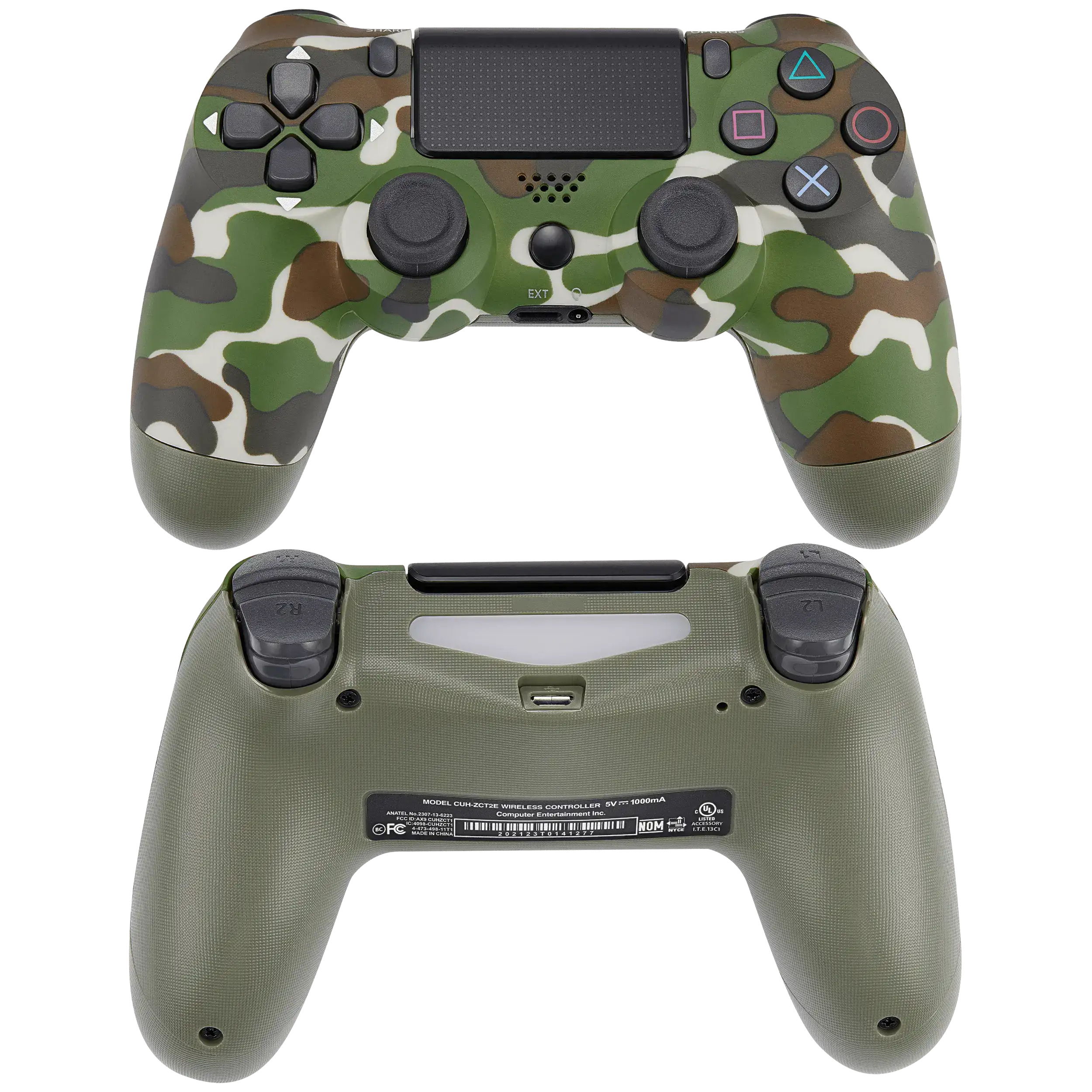 DoubleShock 4 Wired Controller für Playstation 4 (Green Camo)