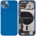 Backcover/Rahmen mit Ladebuchse Flex & Small Parts für iPhone 13 (US-Version) (gebrauchter OEM-Ausbau, Qualität C) (Blau)