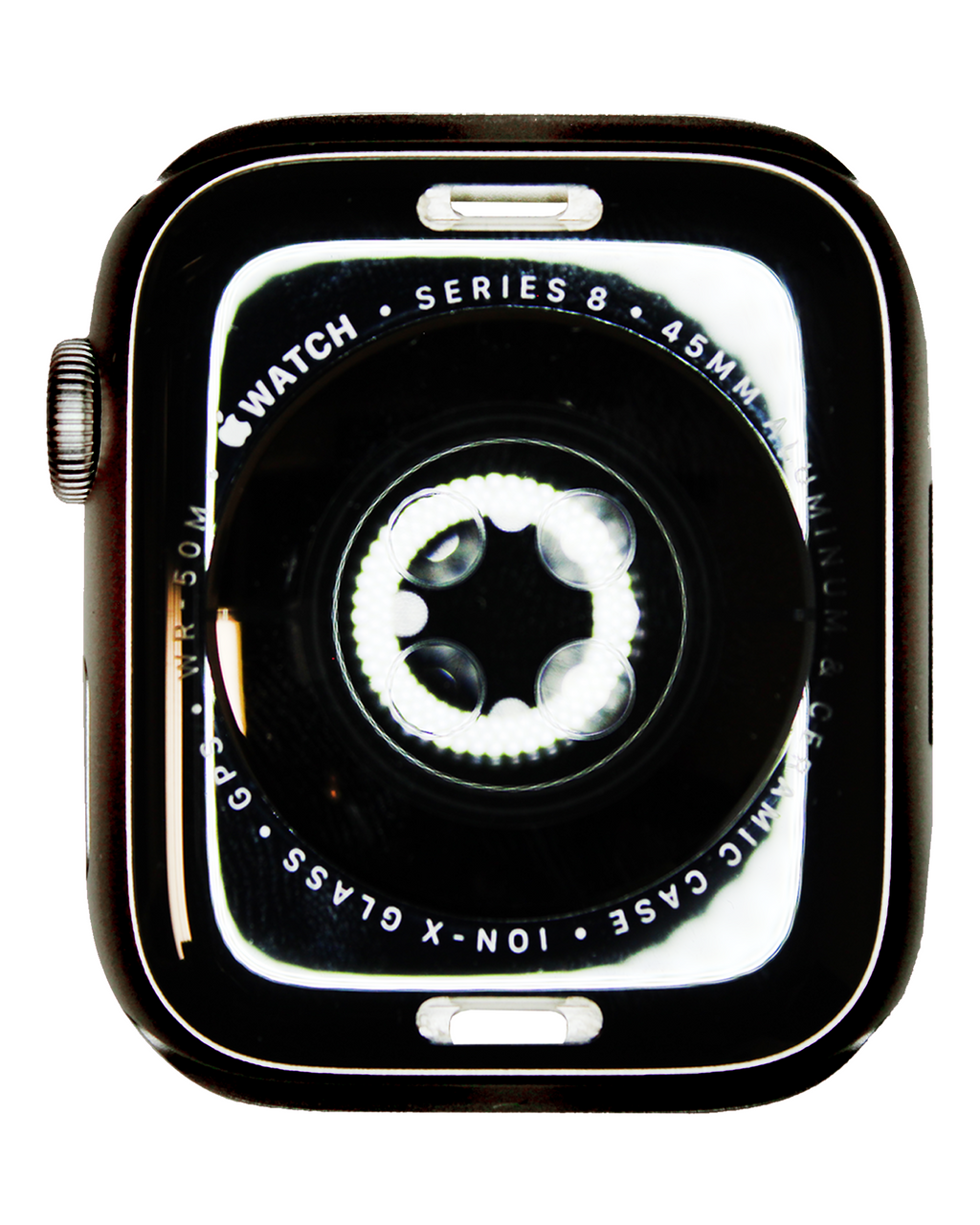 Backcover/Rahmen für Watch Series 8 (45MM) (GPS Version) (gebrauchter OEM-Ausbau, Qualität B/C) (Aluminum/Midnight)