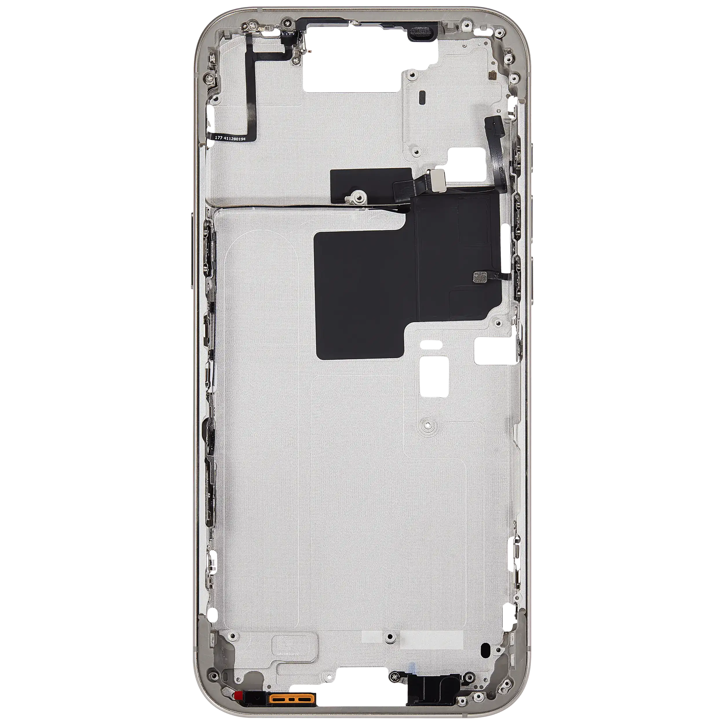 Midframe/Rahmen mit Power And Volume Button für iPhone 16 Pro Max (US-Version) (Aftermarket Plus) (Natural Titanium)