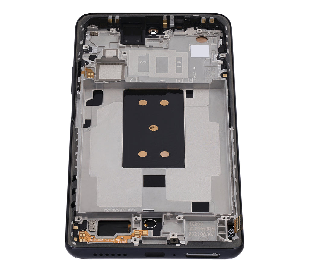 LCD-Display mit Rahmen für Xiaomi 11T (Aftermarket: Incell) (Meteorite Gray)