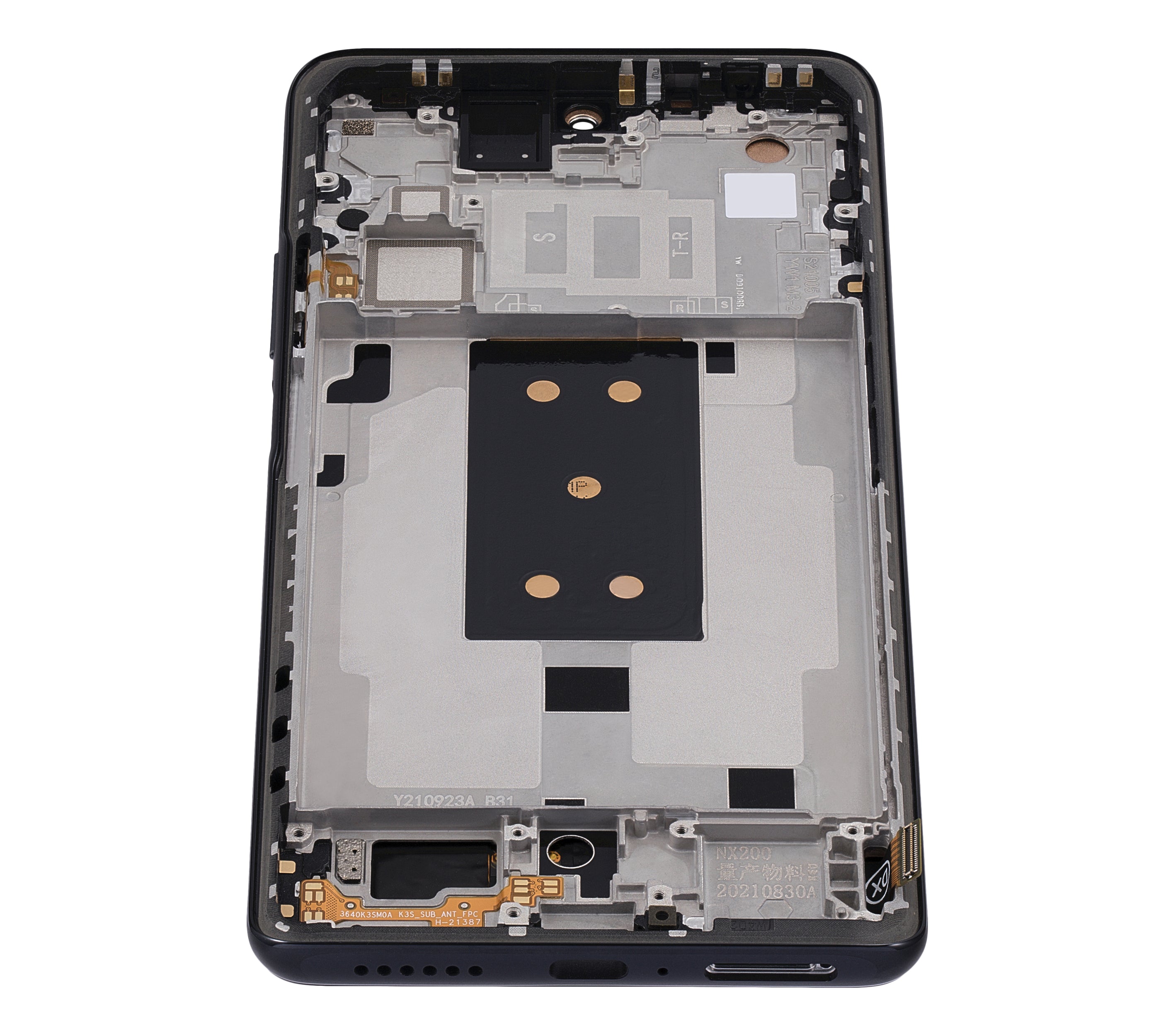 LCD-Display mit Rahmen für Xiaomi 11T (Aftermarket: Incell) (Meteorite Gray)