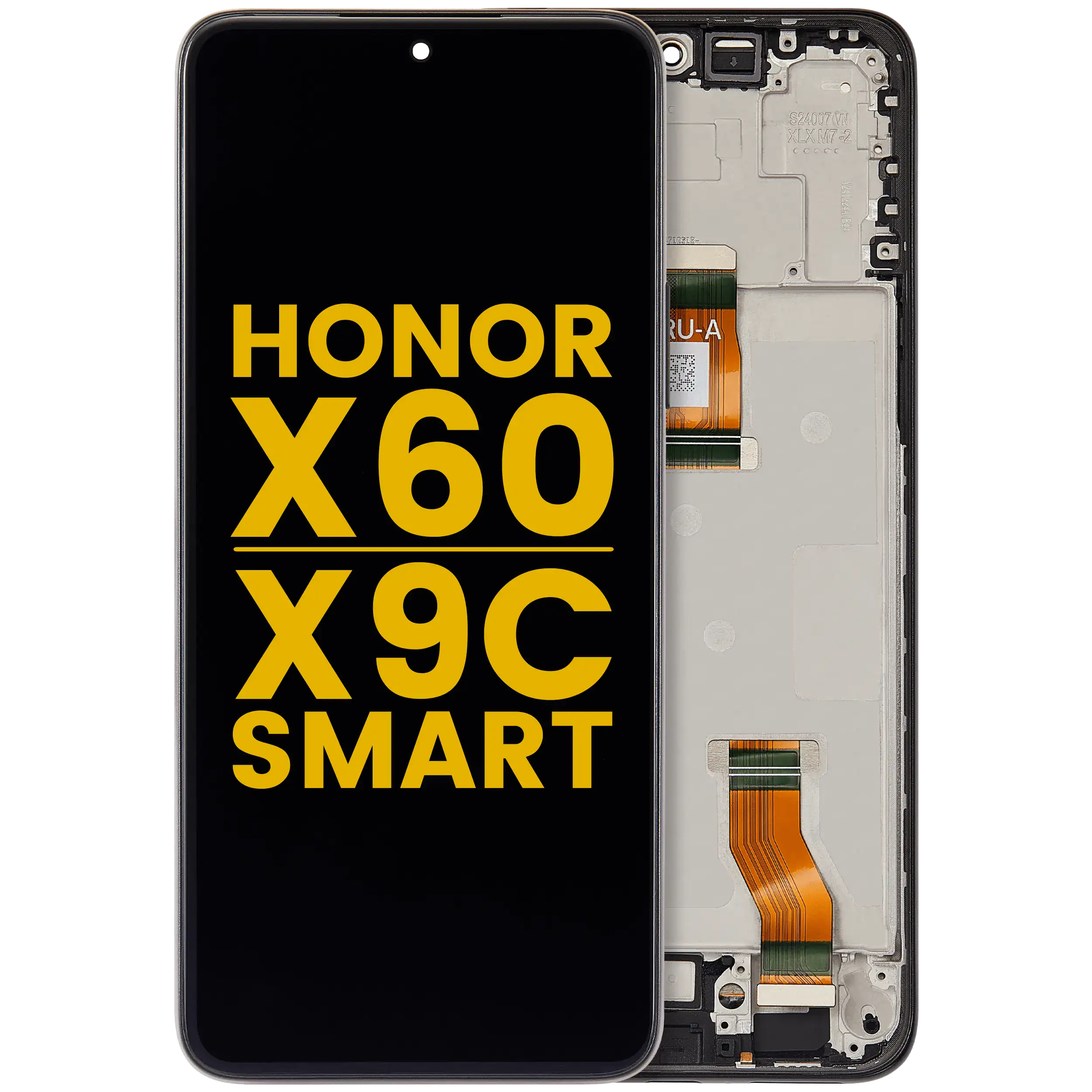 LCD-Display mit Rahmen für Honor X60 / X9c Smart (Refurbished) (Schwarz)