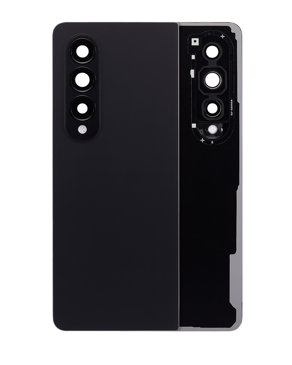 Backcover mit Kameralinse für Samsung Galaxy Z Fold 4 (Svc Pack) (Phantom Black)