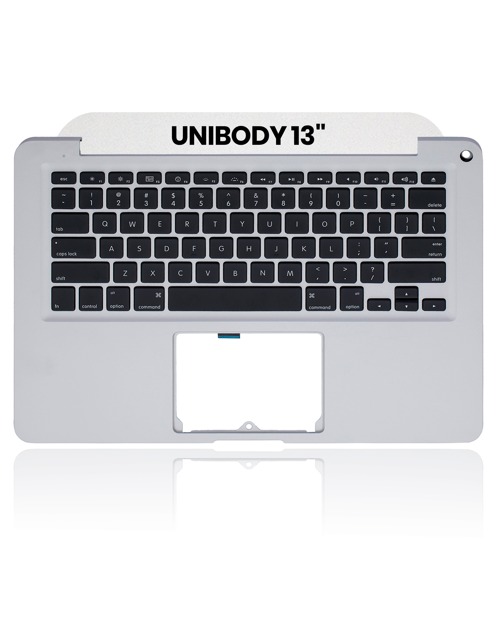 Top Case mit Keyboard (ANSI US) für MacBook 13" A1278 (2008) (gebrauchter OEM-Ausbau, Qualität A)