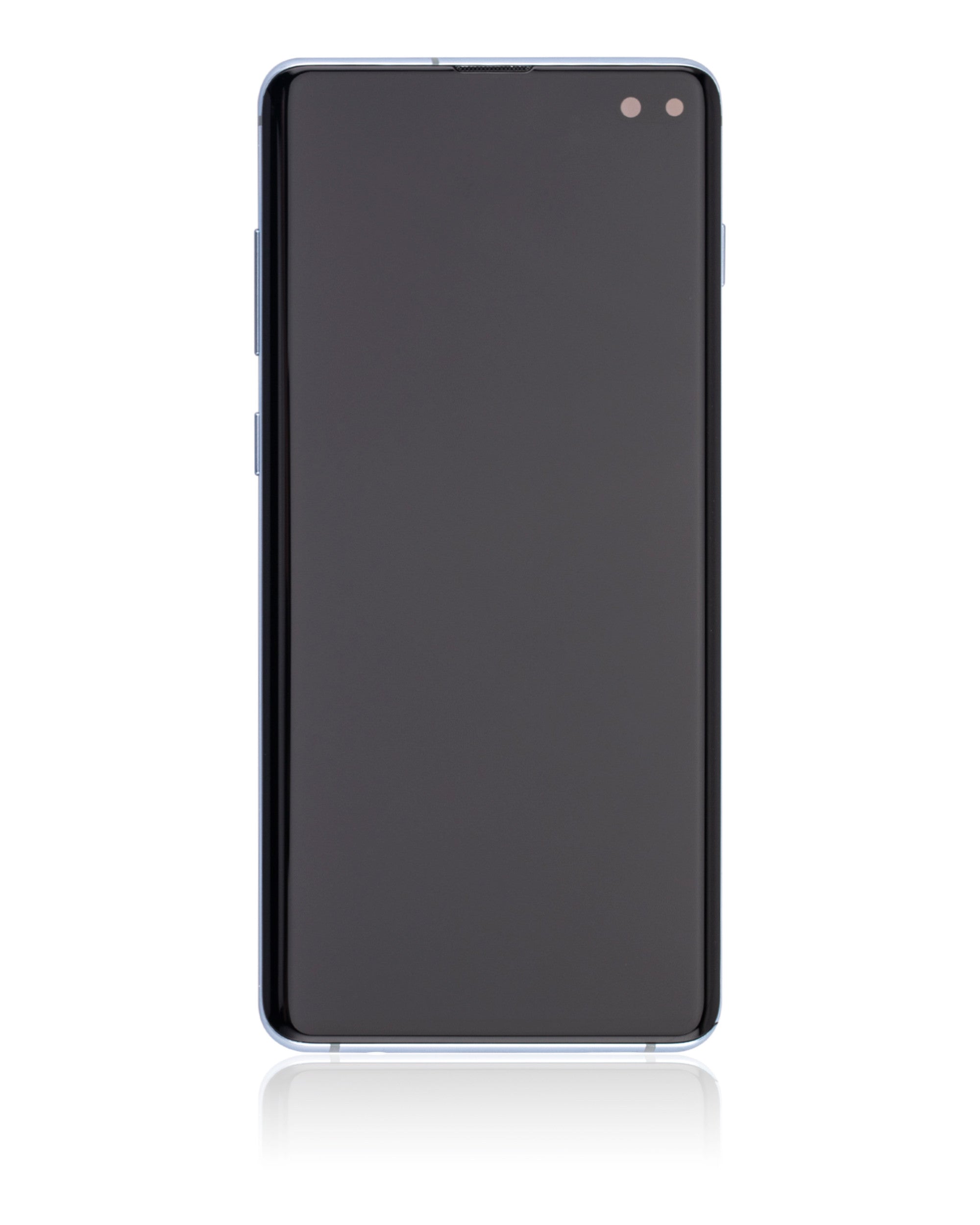 OLED-Display mit Rahmen für Samsung Galaxy S10 Plus (gebrauchter OEM-Ausbau, Qualität A) (Prism Blue)