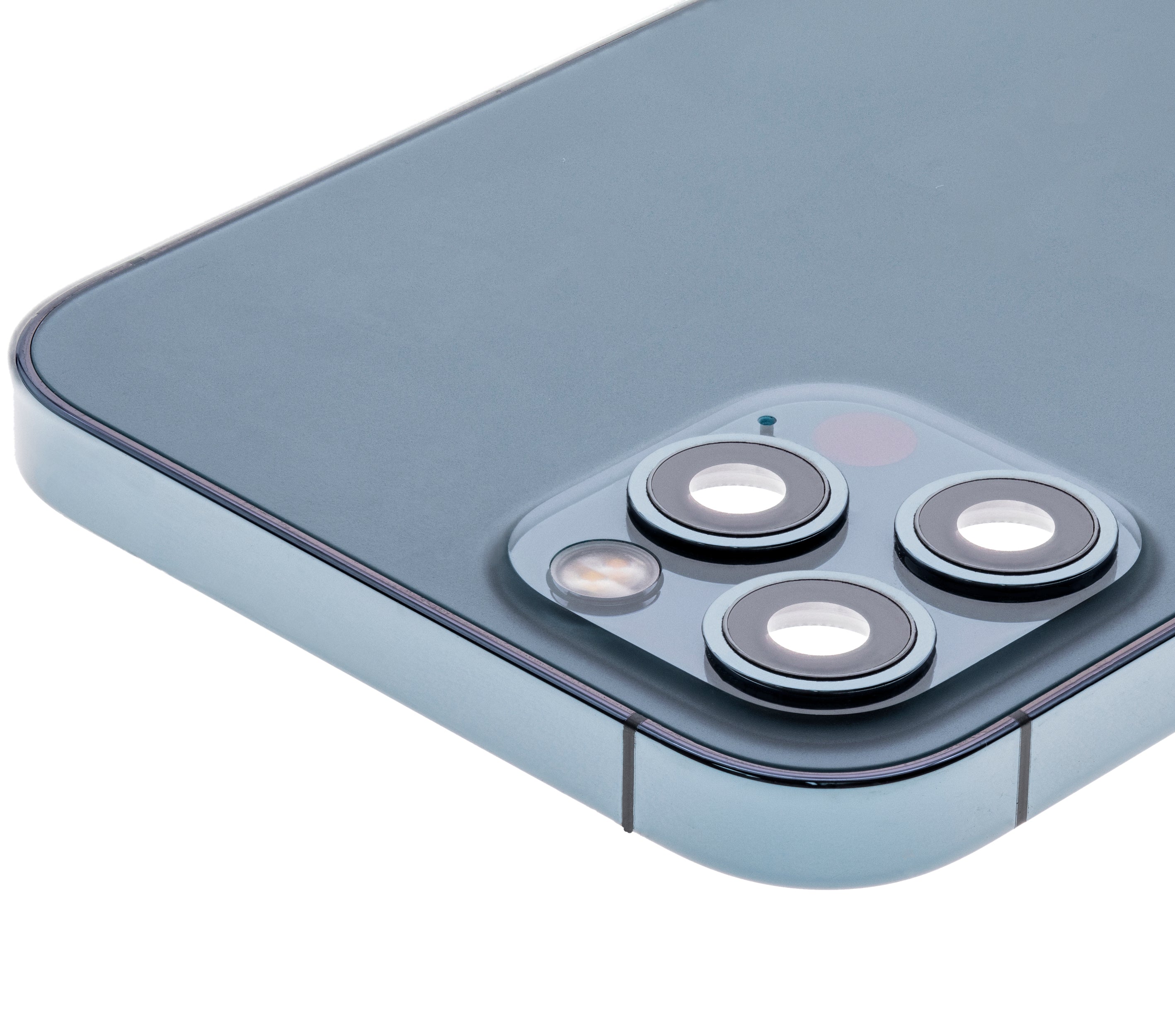 Backcover/Rahmen mit Small Parts für iPhone 12 Pro (EU / Global Version) (gebrauchter OEM-Ausbau, Qualität C) (Pacific Blau)