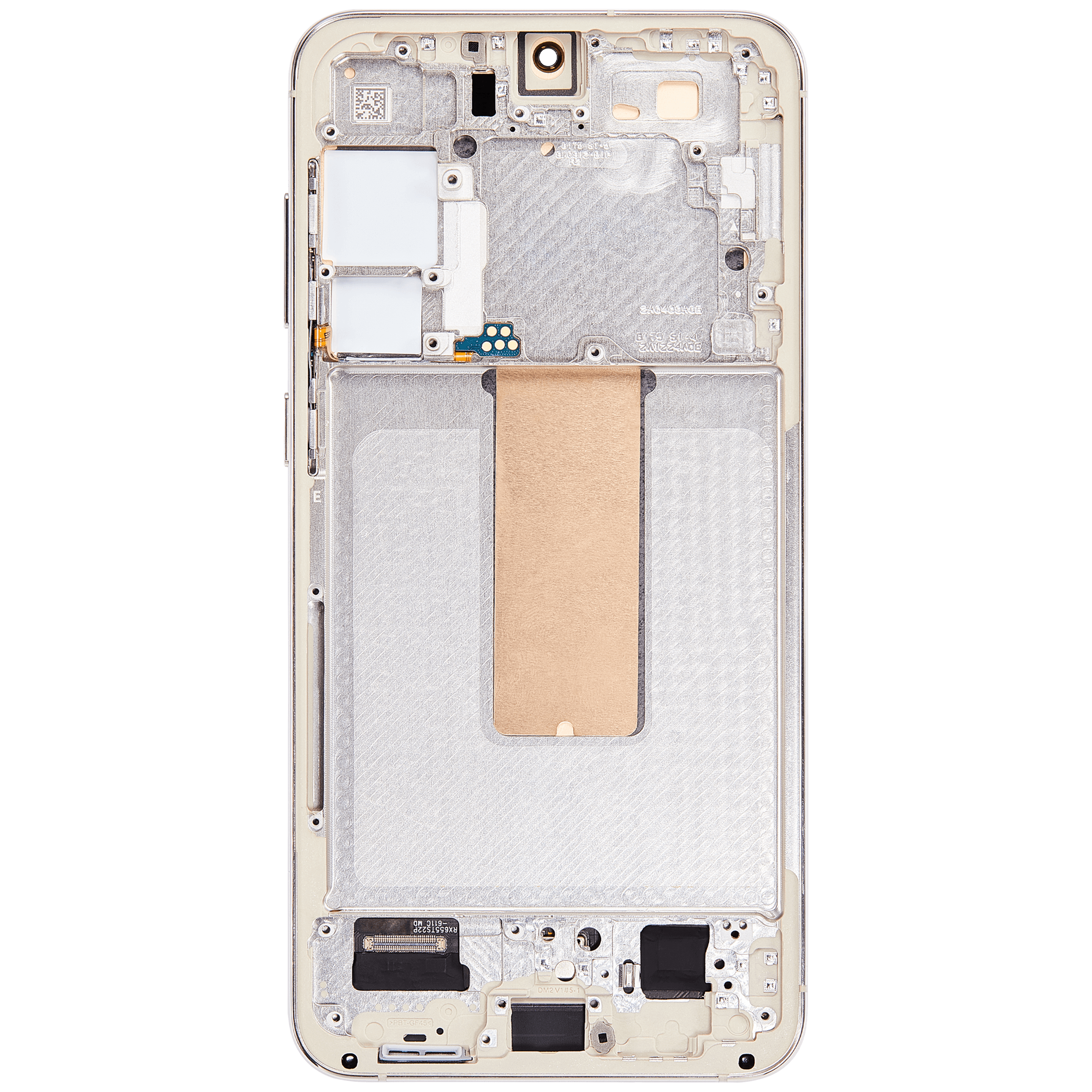 OLED-Display mit Rahmen für Samsung Galaxy S23 Plus (US & International) (Aftermarket Plus) (120Hz) (Cream)