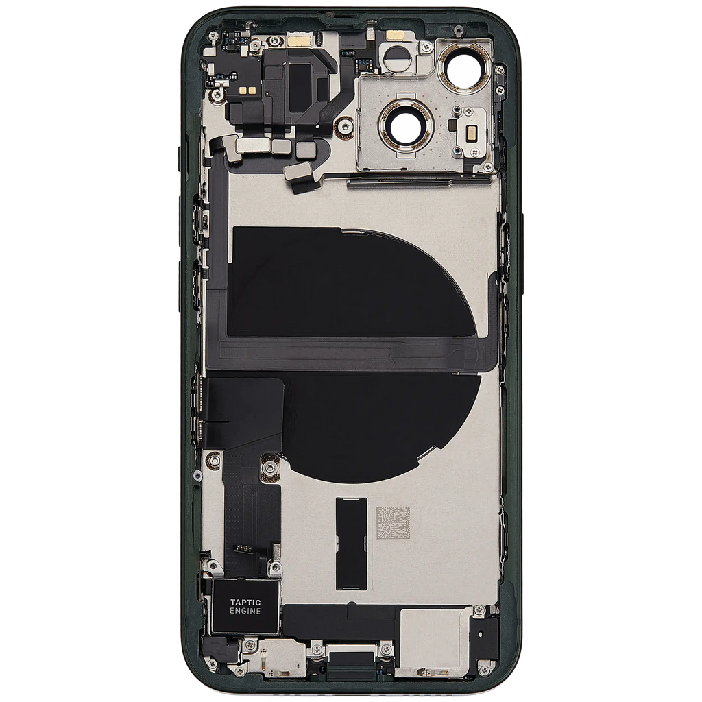 Backcover/Rahmen mit Ladebuchse Flex & Small Parts für iPhone 13 (EU / Global Version) (gebrauchter OEM-Ausbau, Qualität C) (Grün)