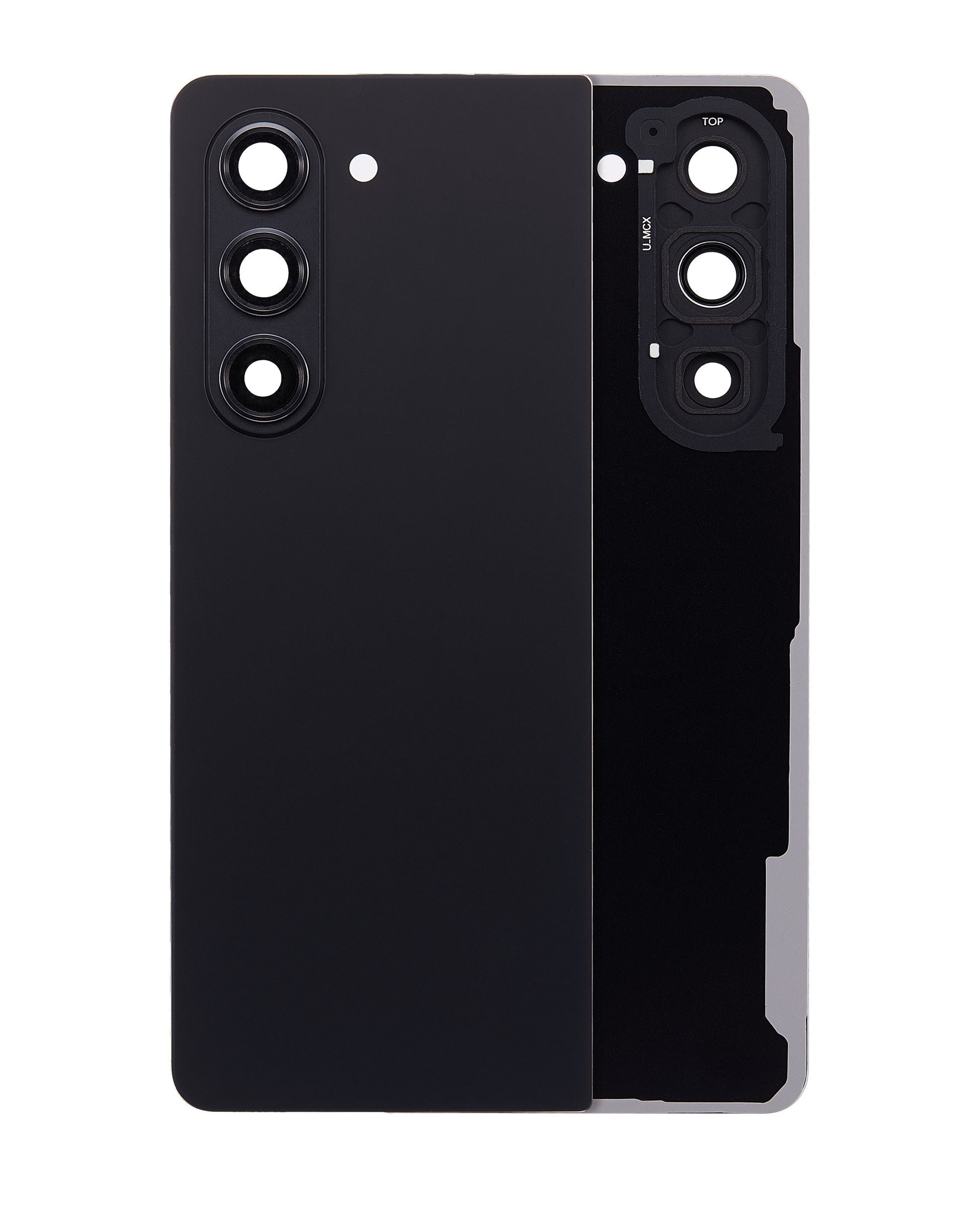 Back Cover Glass with Camera Lens for Samsung Galaxy Z Fold 5 (Service Pack) (Phantom Black)