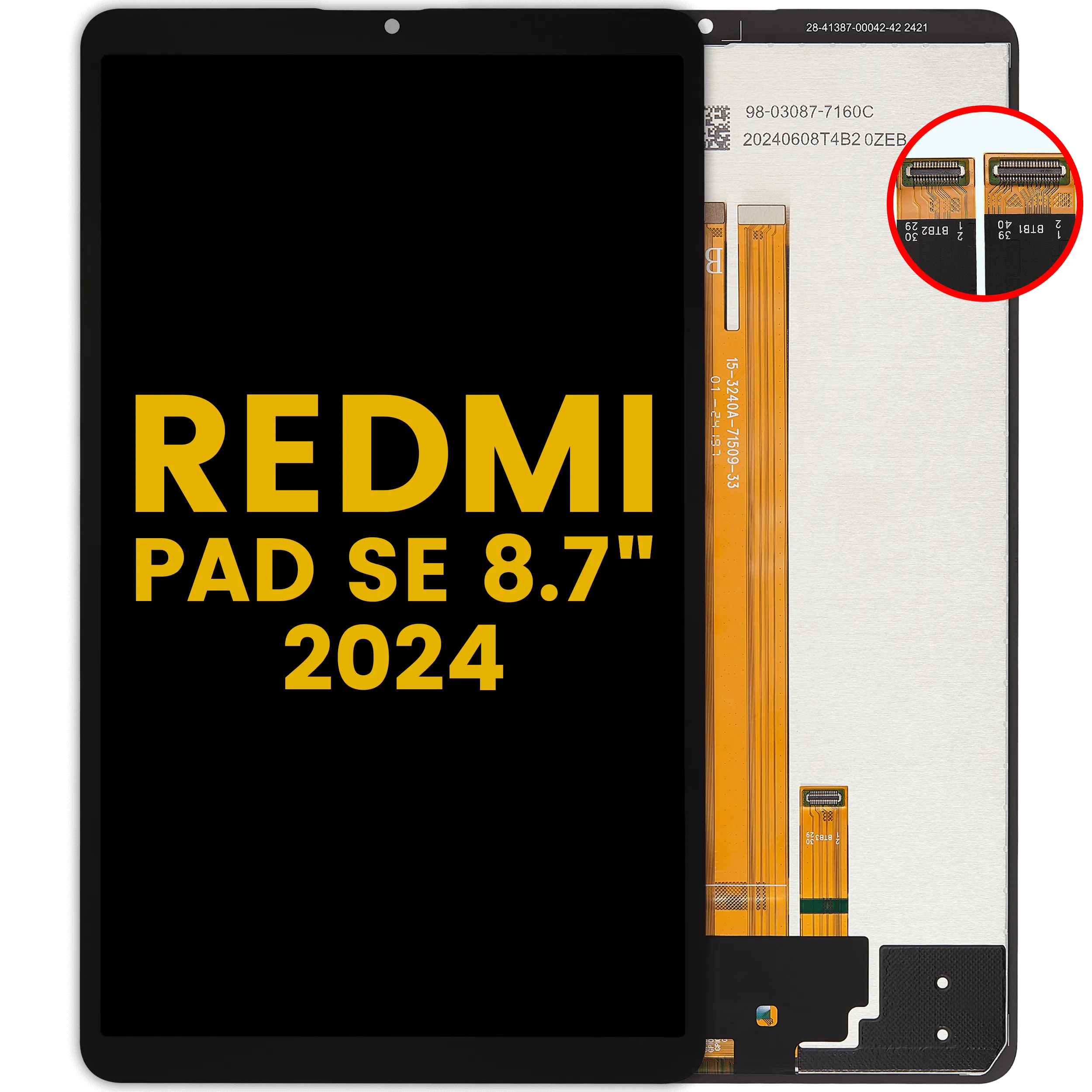 LCD-Display ohne Rahmen für Xiaomi Redmi Pad SE 8.7" (2024) (Refurbished) (Alle Farben)
