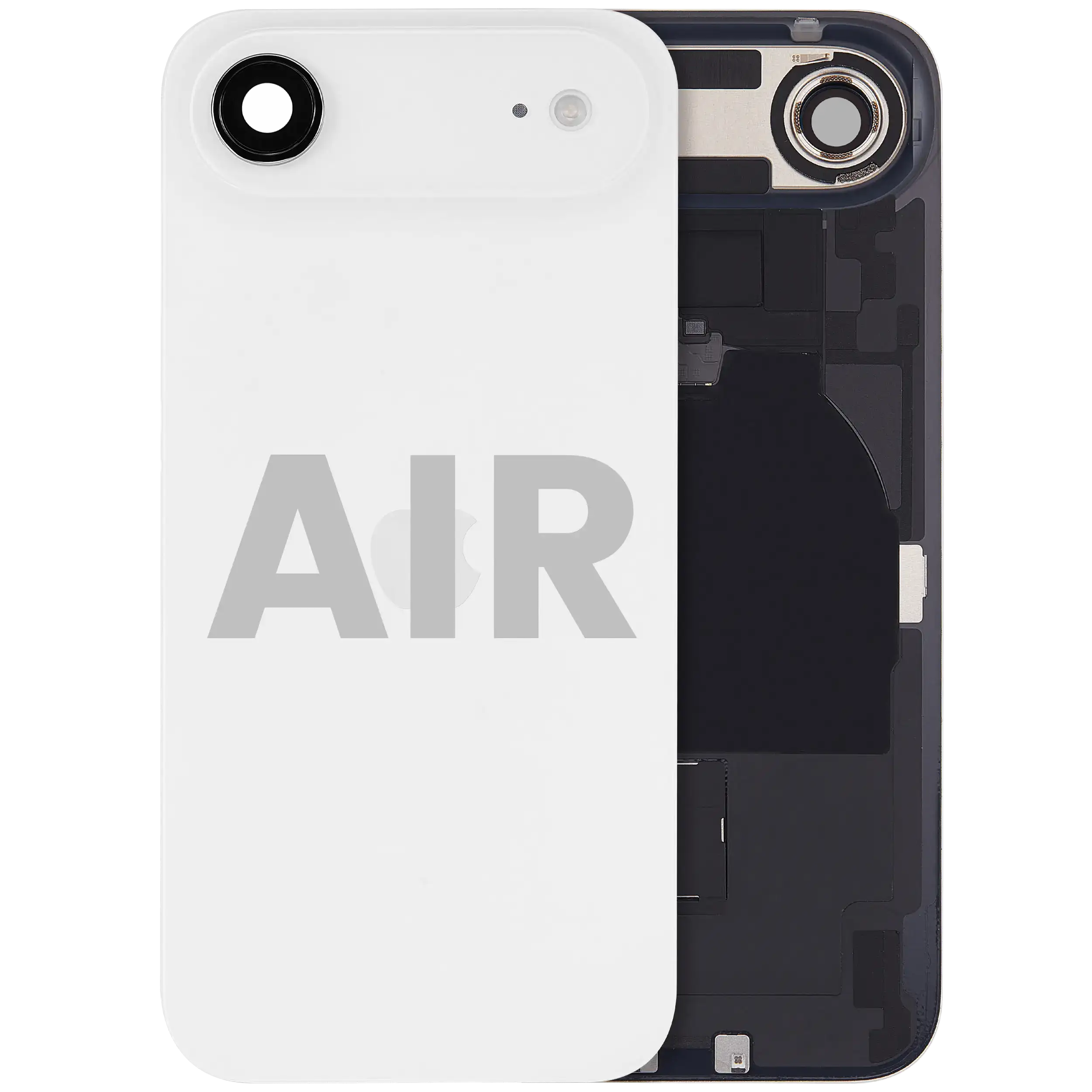 Backcover mit MagSafe Magnet & NFC & Blitz-Flexkabel für iPhone Air (gebrauchter OEM-Ausbau, Qualität A) (Cloud White)