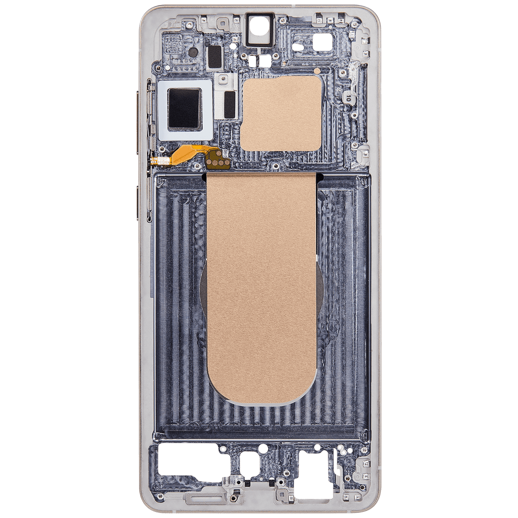 Midframe/Rahmen Compatible für Samsung Galaxy S25 Edge 5G (US & Internationale Version) (Titanium Icyblue / Titanium Silver)