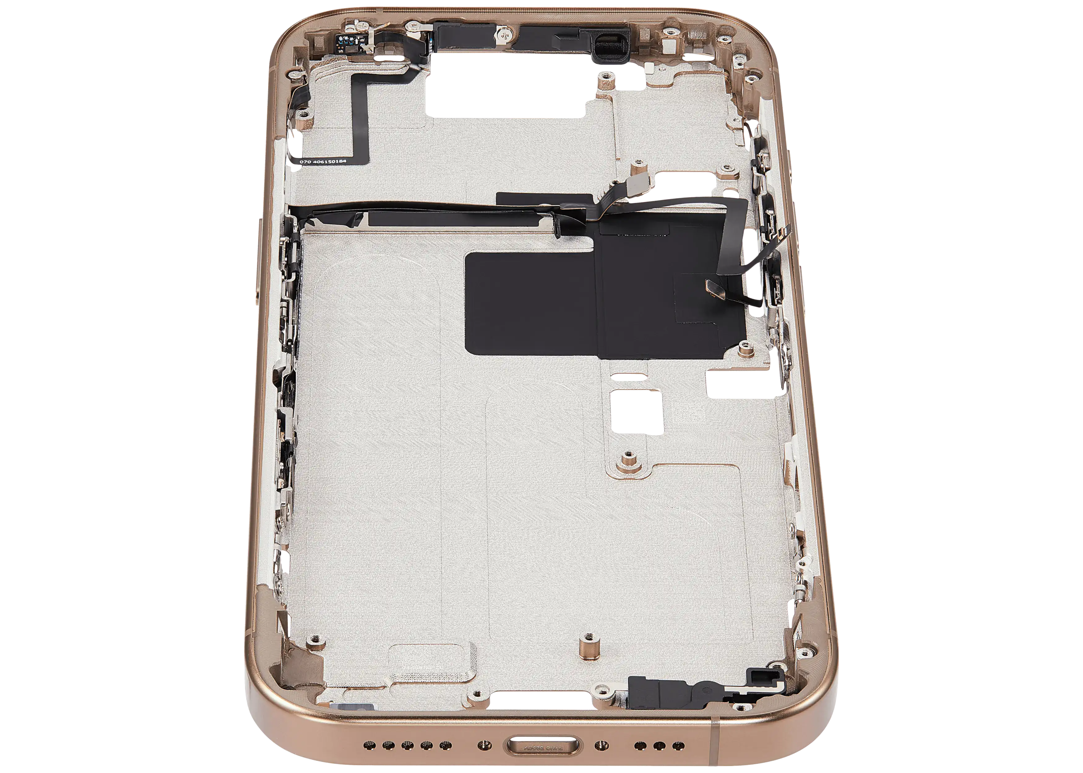 Midframe/Rahmen mit Power And Volume Button für iPhone 16 Pro (US-Version) (Aftermarket Plus) (Desert Titanium)