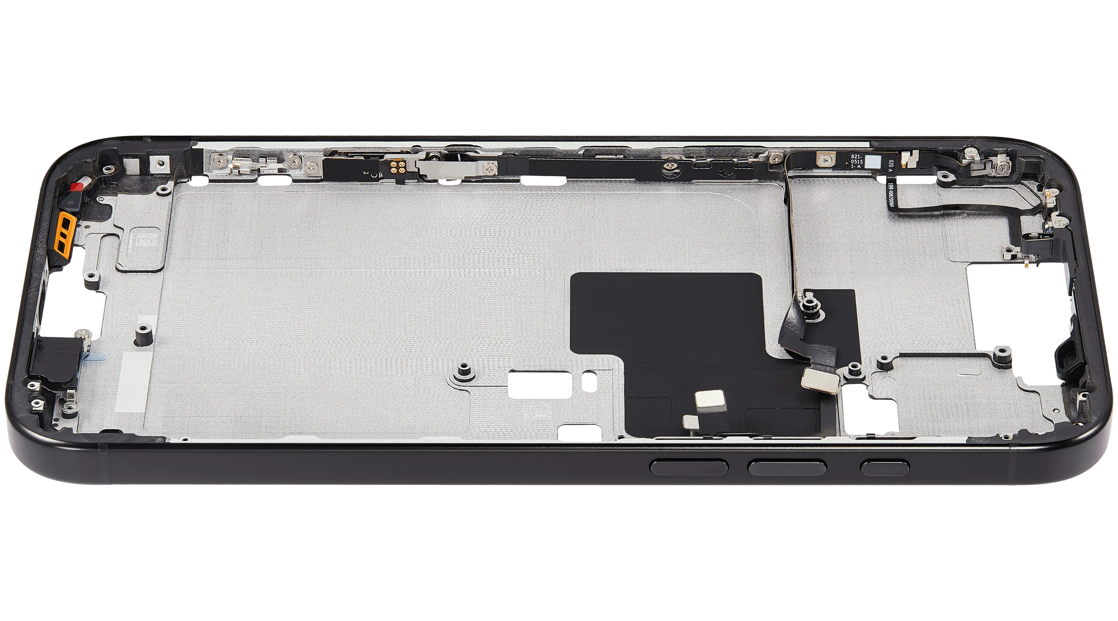 Midframe/Rahmen mit Power And Volume Button für iPhone 16 Pro Max (US-Version) (Aftermarket Plus) (Schwarz Titanium)