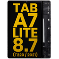 LCD-Display mit Rahmen Samsung Tab A7 Lite 8.7" T220 Refurbished Schwarz