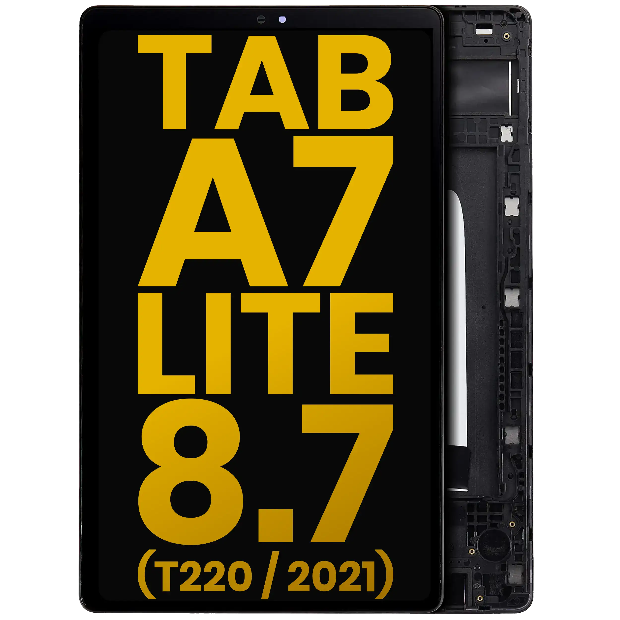 LCD Display with Frame for Samsung Galaxy Tab A7 Lite 8.7" (2021) (T220) (WiFi Version) (Refurbished) (Black)