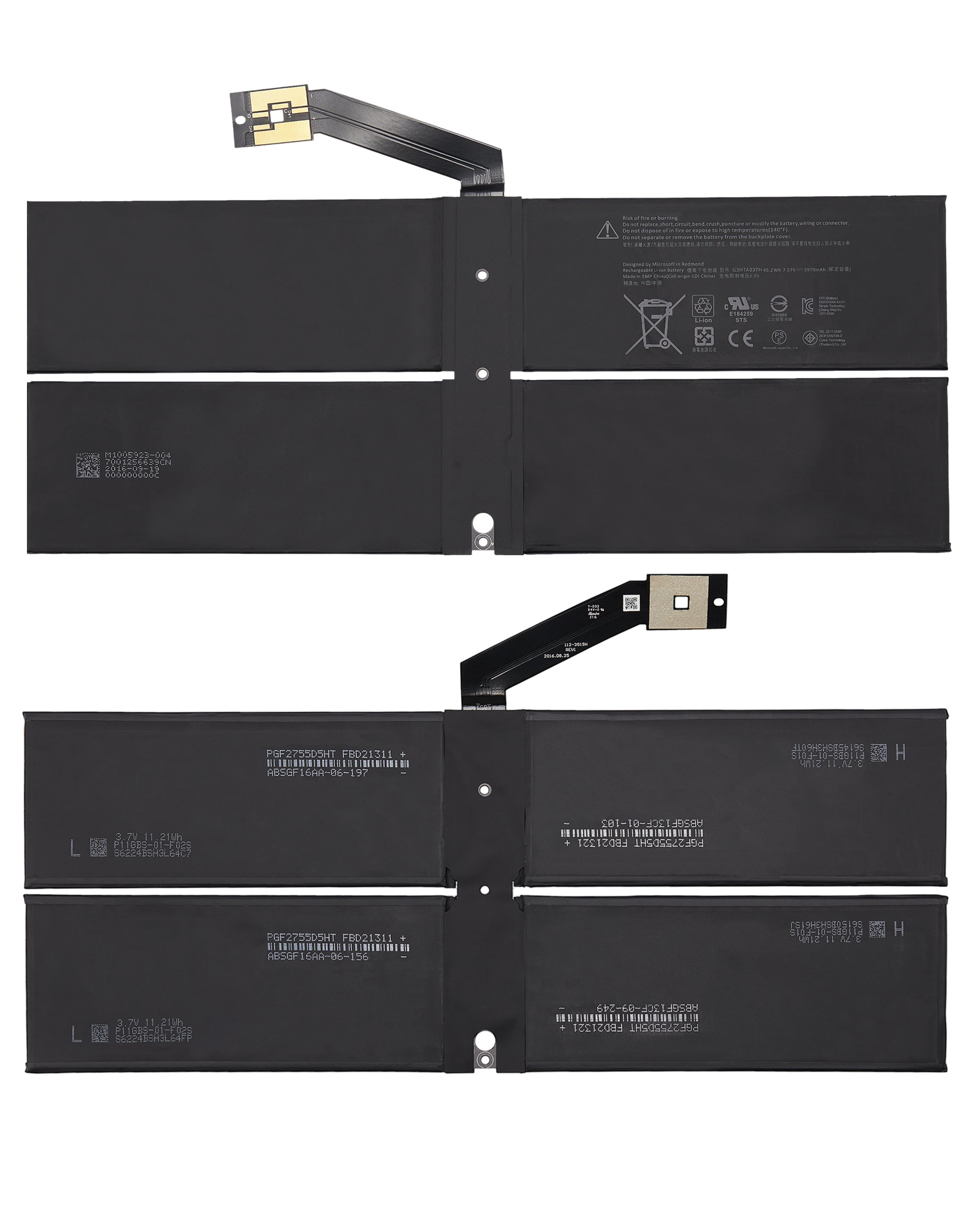 Ersatzbatterie für Microsoft Surface Laptop 2 13.5" (1769) (G3HTA037H)