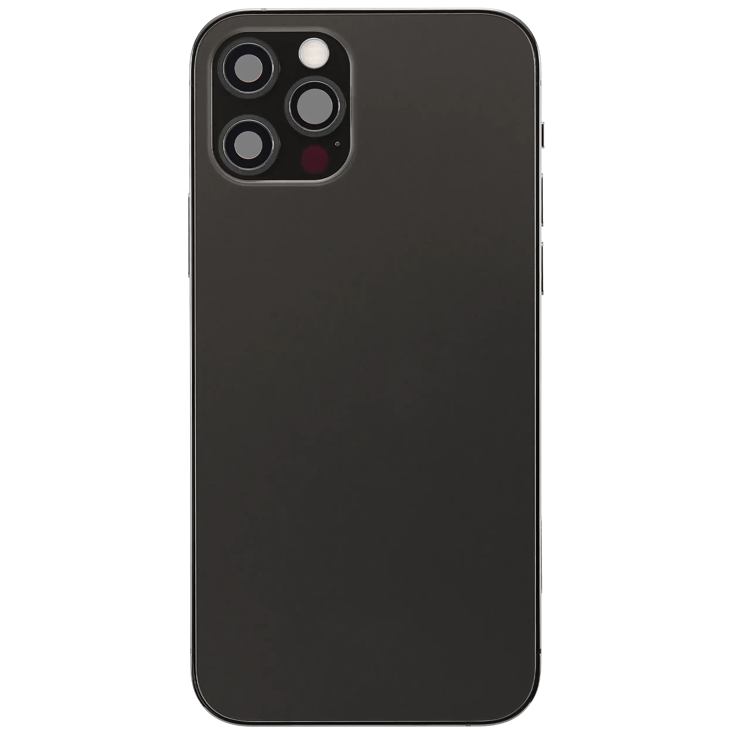 Backcover/Rahmen mit Ladebuchse Flex & Small Parts für iPhone 12 Pro (EU / Global Version) (gebrauchter OEM-Ausbau, Qualität C) (Graphite)