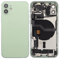 Backcover/Rahmen mit Ladebuchse Flex & Small Parts für iPhone 12 (US-Version) (gebrauchter OEM-Ausbau, Qualität C) (Grün)