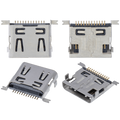 Ladebuchse soldering required - 12 Pin - Micro B - 4 Anchor Points (C229)